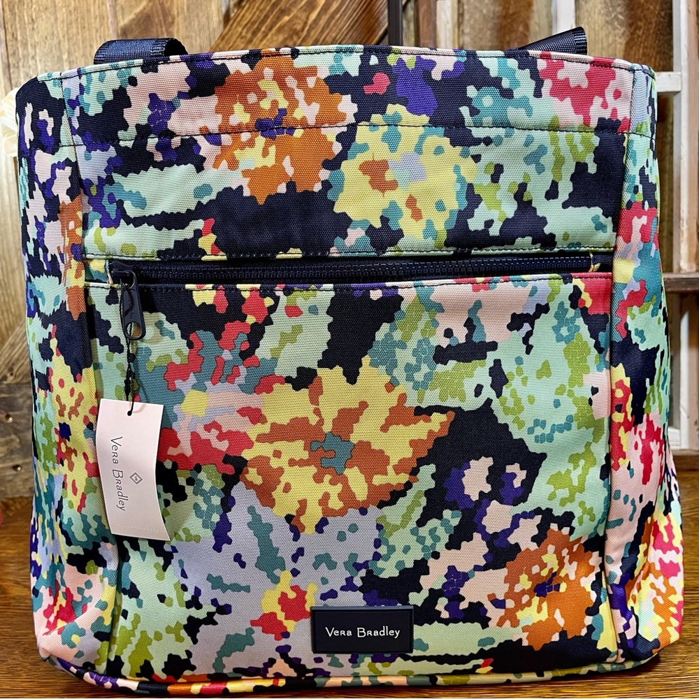 Vera Bradley Happy Blooms XL Drawstring Family Tote Bag New NWT